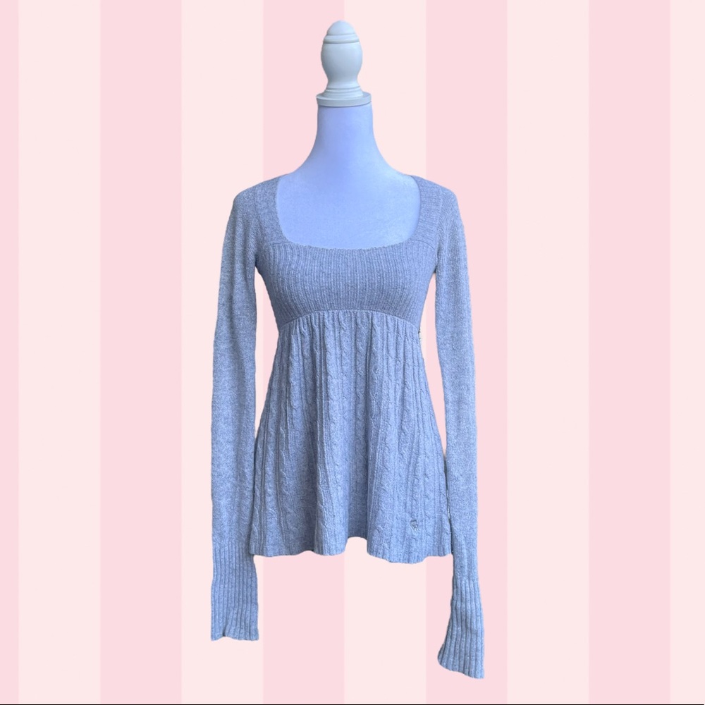 Vintage Abercrombie & fitch babydoll knit! 🎧☺️♥️🍁